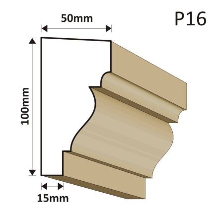 LISTWA PODOKIENNA P16 50X100MM