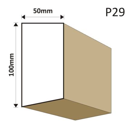 LISTWA PODOKIENNA P29 50X100MM