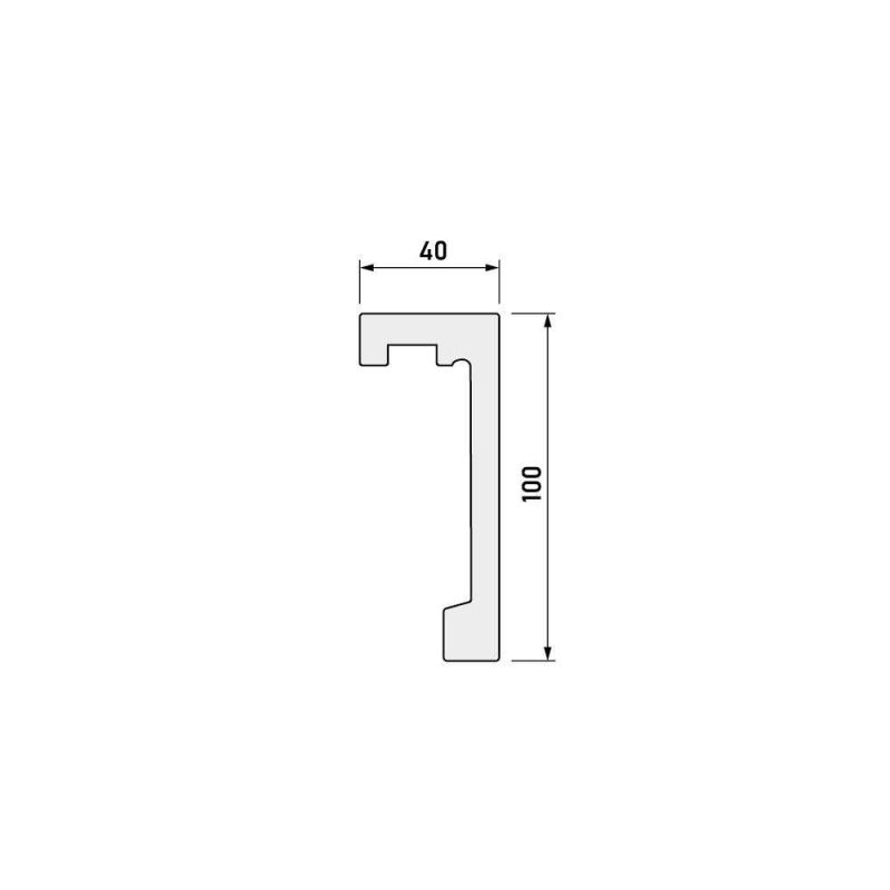 Listwa do zabudowy karnisza SSLK01 300cm - Listwy karniszowe - 221,40 zł