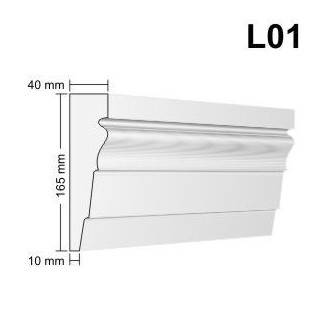 LISTWA ELEWACYJNA L01 40X165MM