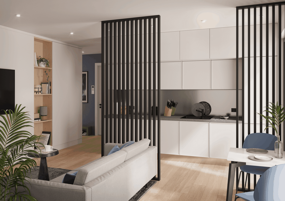 lamele ścienne, montaż lameli ściennych, lamele na ścianę, lamele wolnostojące, ściana z lameli